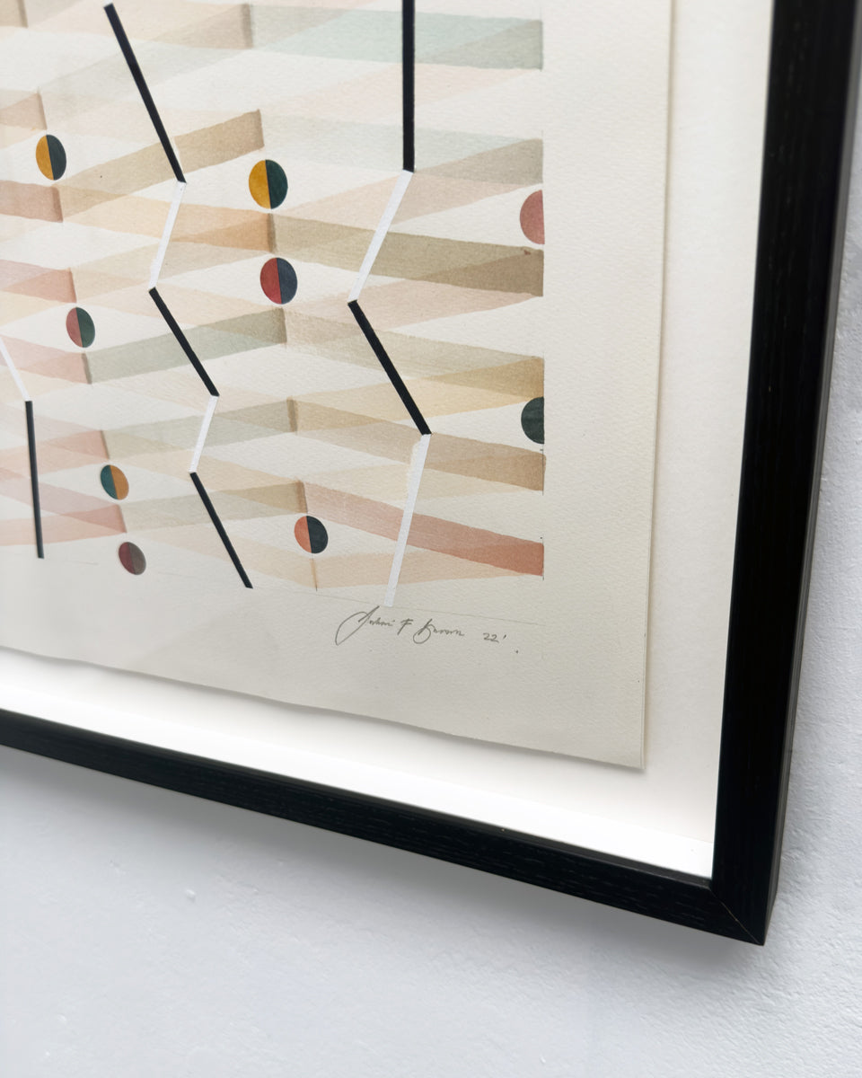 Julian Brown: Gora Zebra Optics Portrait Pink into Dark Grey with Copper spot inlay