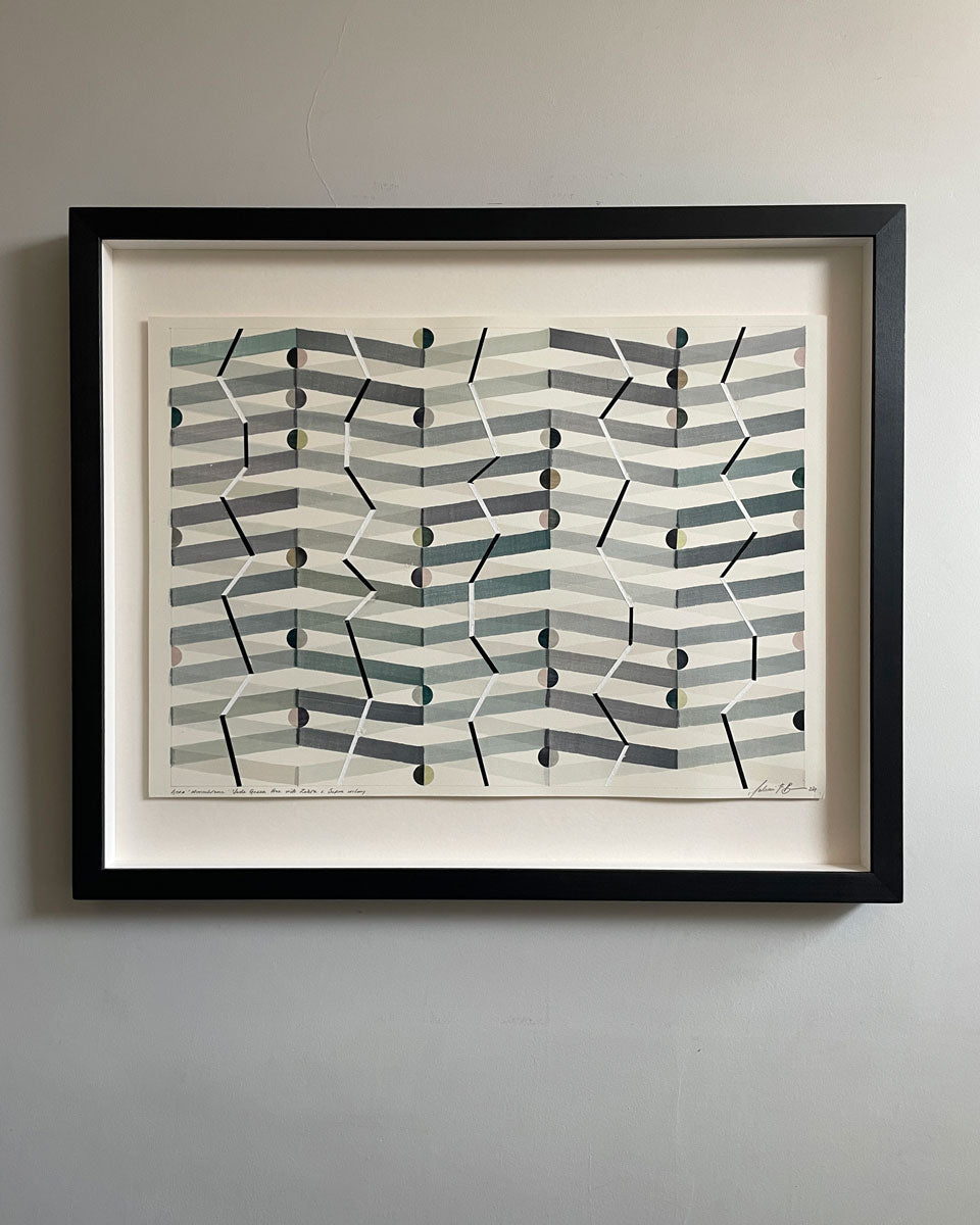 Julian Brown: GORA Zebra Monochrome Jade Green Hue