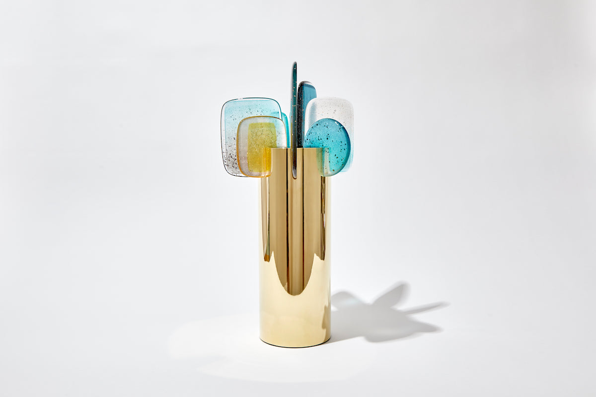 Amy Cushing: Paradise Brass 02 (Medium Aqua Grey)