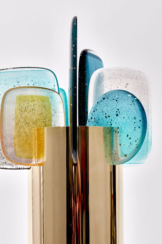 Amy Cushing: Paradise Brass 02 (Medium Aqua Grey)