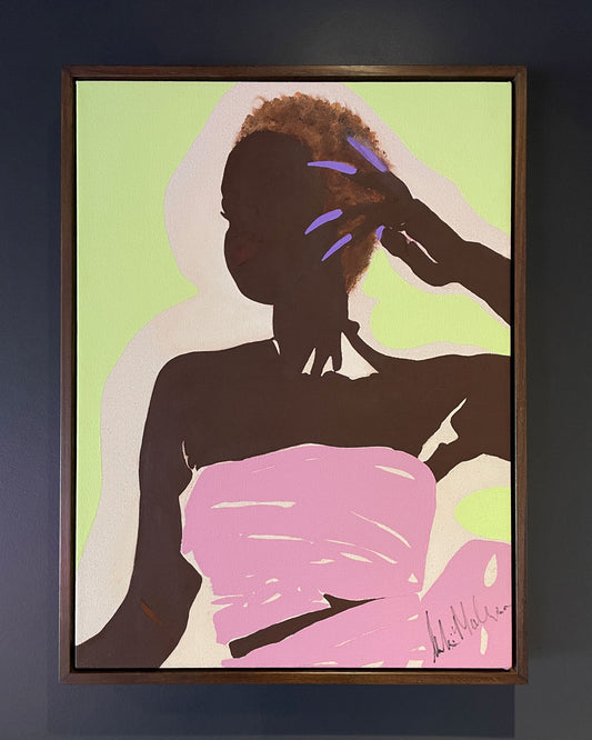 Mekia Machine: Queen in Pale Pink & Vivid Green